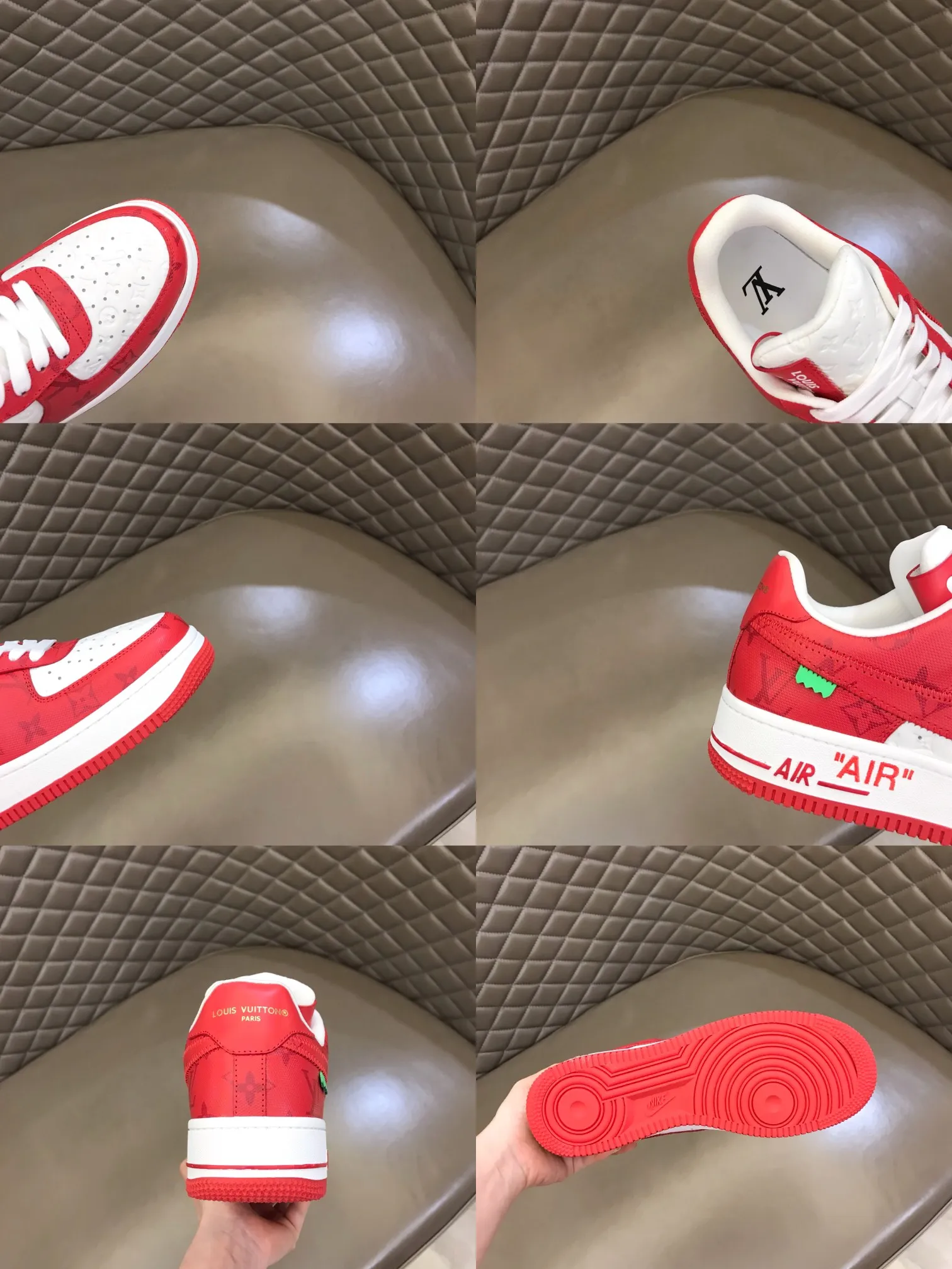 Men's shoes 💰p420 "*OUIS *UITTO*" x OFF-WHITE x Nike tripartite collaboration! Trendy and cool men's casual sports shoes with unrivaled color matching. The design idea basically continues the style of THE TEN. The Swoosh line and tongue label have a very familiar visual effect and are both fashionable and trendy! A must-have for fashionistas! The effect on your feet is absolutely stunning! Size: 38-45
